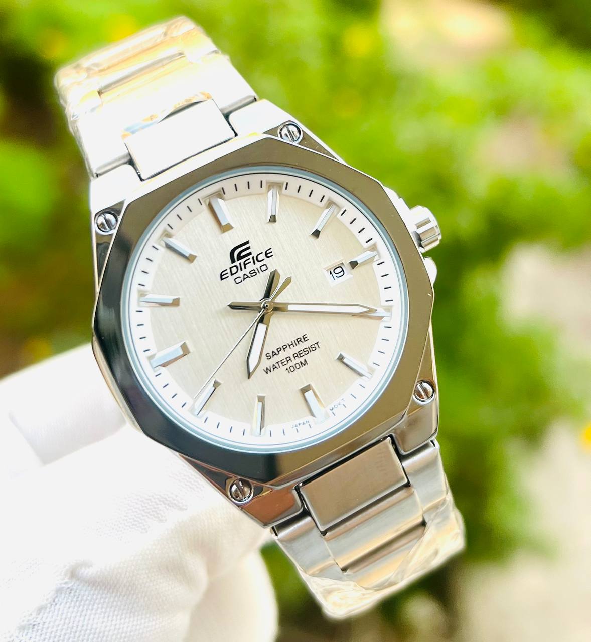Casio Edifice White E 1004
